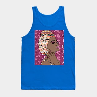 Retro Vintage Sunset Africa At Night Tank Top